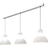 Villeroy & Boch Oslo Pendelleuchte - chrom/weiß - Ø 25 cm - Höhe 150,  Länge 100 cm