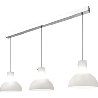Villeroy & Boch Oslo Pendelleuchte - chrom/weiß - Ø 25 cm - Höhe 150,  Länge 100 cm