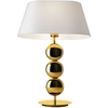 Villeroy & Boch Sofia Tischleuchte - Edelstahl gold/weiß - Schirm-Länge 40 cm - Höhe 55 cm