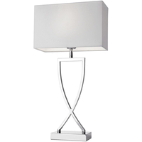 Villeroy & Boch Toulouse Tischleuchte klein - Metall/weiß - Schirm 27 x 12 cm - Höhe 52 cm