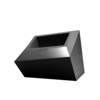 Vondom FAZ BASIC Pflanzengefäß - schwarz - 59x45x42 cm