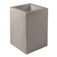 Vondom HIGH CUBE POT Pflanzengefäß - taupe - 60x60x90 cm