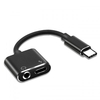 2 In 1 Type C To 3.5mm Headphone Adapter Audio Adapter Cable Charging Music Distribution Data Cable