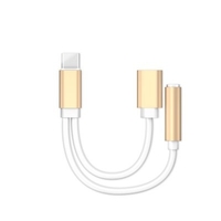 2 in 1 Type C to 3.5 mm Charger Headphone Audio Jack USB C Cable Portable Type-C to 3.5mm Connector Adapter for Mobile Phone
