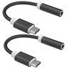2 Pack USB C to 3.5 mm Headphone Jack Adapter Type C 3.1 Male to 3.5mm Female