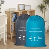 2 Pack XL Travel Laundry Bag Machine Washable Dirty Clothes Organizer Large Enough to Hold 4 Loads of Laundry Easy Fit a Laundry Hamper or Basket