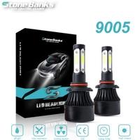 2 x 9005 HB3 H10 LED 72W 16000LM Headlight Car Hi/Lo Beam Auto Bulbs 6000K White