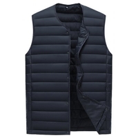 2020 Autumn And Winter Leisure Down Cotton Vest Male Thickening Men
