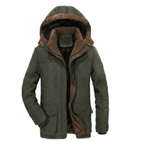 2020 Autumn And Winter Long Casual Slim Plus Velvet Coat Big Yards Long Section Of Thick Warm Coat Male Factory