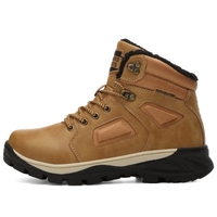 2020 Large Size Cotton-padded Shoes Men Slip Resistant Hiking Shoes Snow Boots Plus Thick Velvet Men