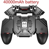 2020 New AK77 PUBG Helper Controller Mobile Phone Radiator Six Fingers Link Game Button Physical Compression Quick Release Handle