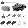 2020 New Mini Drone 4K 1080P HD Camera WiFi Fpv Air Pressure Altitude Hold Black And Gray Foldable Quadcopter RC Drone Toy
