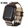 2020 New Transparent iWatch Band Strap with Rugged Bumper Case Compatible with Apple Watch 44mm iWatch Series 5 4