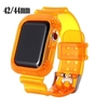 2020 New Transparent iWatch Band Strap with Rugged Bumper Case Compatible with Apple Watch 44mm iWatch Series 5 4