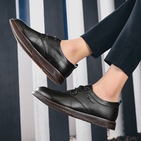 2020 Summer Korean Version Of The Trend Of Casual Fashion Wild Tide Shoes Business Shoes First Layer Of Leather Shoes Spirit Guy