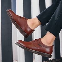 2020 Summer Korean Version Of The Trend Of Casual Fashion Wild Tide Shoes Business Shoes First Layer Of Leather Shoes Spirit Guy