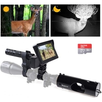 2020 Upgraded Digital Night Vision Scope Video Camera for Riflescopes Hunting 720P Video/Photo with 4.3 inch HD Display and Infrared Flashlight