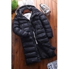 2020 Winter Long Section Padded Male Korean Fashion Leisure Thick Warm Coat Knee Hoodie