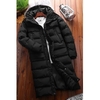 2020 Winter Long Section Padded Male Korean Fashion Leisure Thick Warm Coat Knee Hoodie