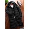 2020 Winter Long Section Padded Male Korean Fashion Leisure Thick Warm Coat Knee Hoodie