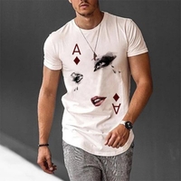 2021 Summer Short-sleeved T-shirt Pullover Men