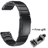 20mm 22mm 26mm Stainless Steel Strap for Garmin Fenix 6 6X 5 5X 5S Classic Quick install Metal Watch Bands Fashion Watch Straps