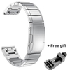 20mm 22mm 26mm Stainless Steel Strap for Garmin Fenix 6 6X 5 5X 5S Classic Quick install Metal Watch Bands Fashion Watch Straps