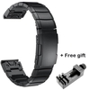 20mm 22mm 26mm Stainless Steel Strap for Garmin Fenix 6 6X 5 5X 5S Classic Quick install Metal Watch Bands Fashion Watch Straps