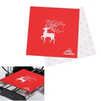 220220mm Christmas Series Heated Bed Sticker Printed Surface Build Sheet For Creality Ender-3 Wanhao i3 3D Printer Parts