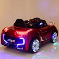 2.4G Remote controller Double Open Door Kids Ride On Electric Baby Stroller Four Wheel Dual Drive Music Light Sit Car