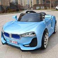 2.4G Remote controller Double Open Door Kids Ride On Electric Baby Stroller Four Wheel Dual Drive Music Light Sit Car