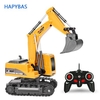 2.4Ghz 6 Channel RC Excavator toy RC Engineering Car Alloy and Plastic Excavator RTR For Kids Christmas Gift