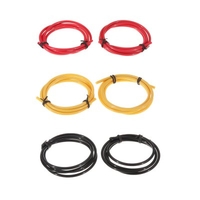 24mm 1M BlackRedYellow PTFE Tube with 8Pcs PC4-M10 8Pcs PC4-M6 Pneumatic Connector Kit for 3D Printer