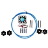 24V 4010 Hot End Blower Fan with M5 Screw and nut 8x25 Blue Spring PTFE Tube 1m DIY Kit for 3D Printer
