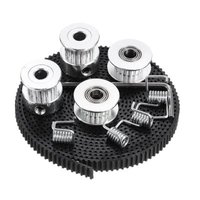 2M5M GT2-6 Open Synchronous Timing Belt 20 Teeth Timing Pulley Idler Wrench Spring Kit for Prusa I3 3D Printer