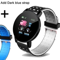2PCS Color Smart Watch Fitness Bracelet Blood Pressure Measurement Smart Band Waterproof Fitness Tracker Watch Women Men Heart Rate Monitor Smartband