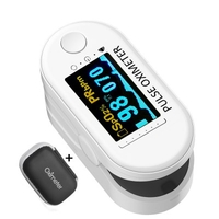 2PCS Digital Finger Oximeter Portable Electronic LED Display Fingertip Pulse Oximeter With EVA Bag