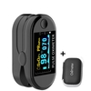 2PCS Digital Finger Oximeter Portable Electronic LED Display Fingertip Pulse Oximeter With EVA Bag