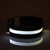 2pcs Outdoor Sports Luminous Bracelet LED Wristband Running Armband Adjustable Jogging Light Jogging Reflective Belt Bicycle Party Light