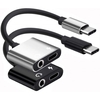 2pcs USB Type C to 3.5mm Aux Audio Headphone Charger and Music Jack Adapter for Pixel 3 3XL 2 2XL iPad pro 2018 HTC Esential and so on Type c Products