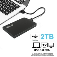 2TB USB 3.0 Portable 2.5 inch External Hard Drive Disk Ultra Slim For Laptop