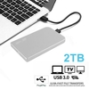 2TB USB 3.0 Portable 2.5 inch External Hard Drive Disk Ultra Slim For Laptop