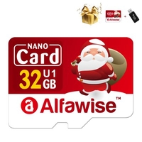 Alfawise Christmas Fun Edition Micro SD TF Card 3 In 1 32GB High Speed Memory Card Pack