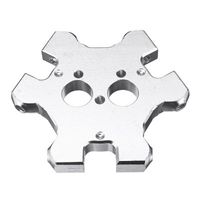 Aluminum Alloy M4 Delta Kossel Fisheye Effector 4mm Hammock Hanging Station For Dual Nozzle Extruder 3D Printer Part