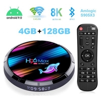 Android TV Box H96 Max X3 4K/8K Android 9.0 Smart TV Box Amlogic S905 X3 Chipset Support H265 VP9 Video Decoding 2.4G 5GWifi 1000M LAN USB 3.0