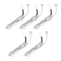 Anet 5pcs NTC 3950 100K ohm Thermistor Temperature Sensor with 1.1m Cable for RepRap Prusa i3 3D Printer