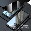Anti Peeping Privacy Glass Case for Samsung Galaxy Note 20 Ultra Case Metal Magnetic Case for Samsung Note 20 360 Full Cover