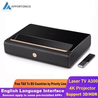 APPOTRONICS A300 4K Projector Ultra Short Throw Laser 250 Nit 2GB DDR3 + 64GB eMMC Home Theatre Support 3D HDR From Xiaomi Ecosystem