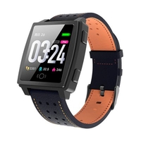 ARMOON Sport Smart Watch CK22 Android IOS Sports Bracelet Blood Pressure Heart Rate Sleep Monitor Call Message Leather Band for Iphone Huawei Xiaomi