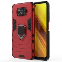Armor Shockproof Ring Holder Case for Xiaomi POCO X3 NFC Case Hard PC Soft TPU Hybrid Back Cover for Xiaomi Poco F2 Pro